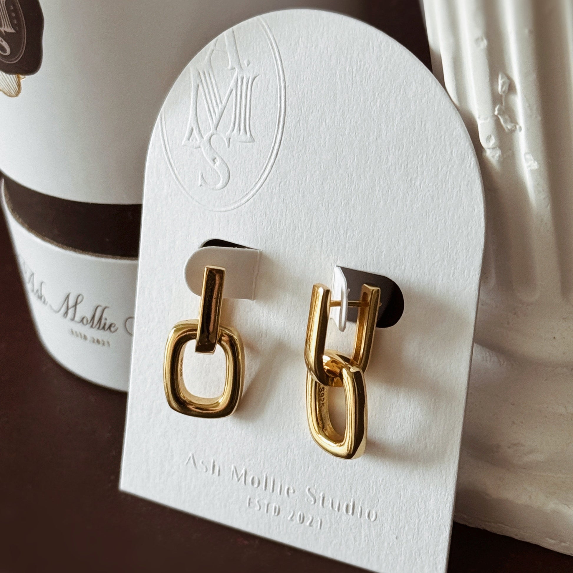 MINERVA Double Hoops Earrings - ASH MOLLIE STUDIO