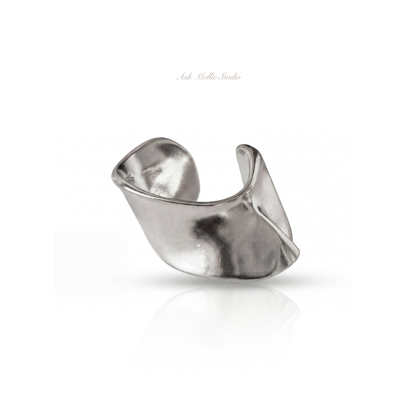 KHALEESI Chunky Gold Ear Cuff – Bold Minimalist Statement No Piercing Jewelry | Ash Mollie Studio - ASH MOLLIE STUDIO