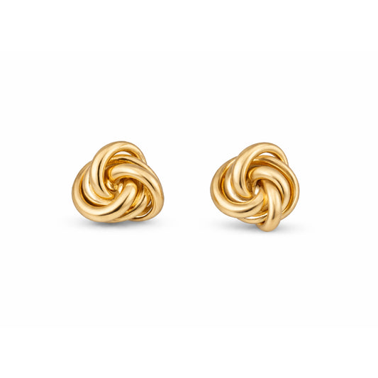 BIANCA Knot Stud Earrings – Minimalist Gold Knot Earrings for Everyday Wear | Ash Mollie Studio