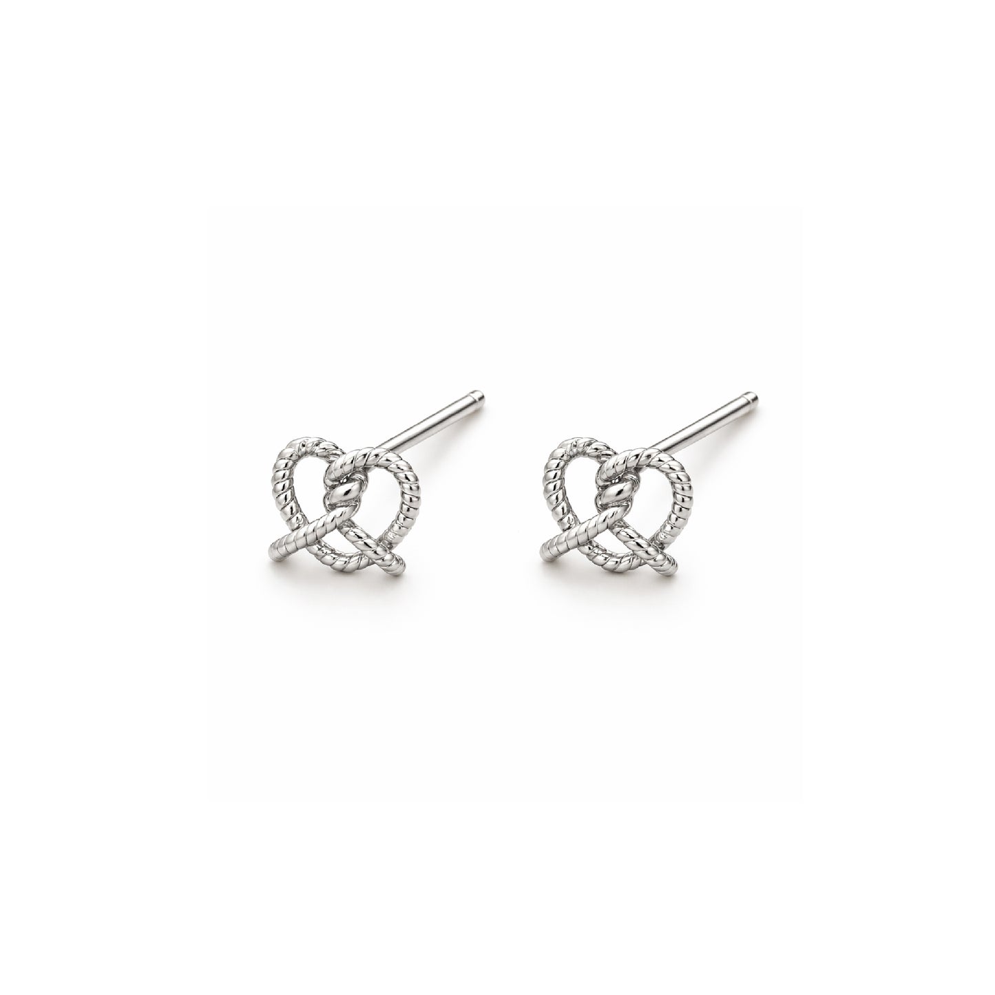 THE PRETZEL | Twisted Gold Stud Earrings – Minimalist Pretzel Knot Earrings | Ash Mollie Studio - ASH MOLLIE STUDIO