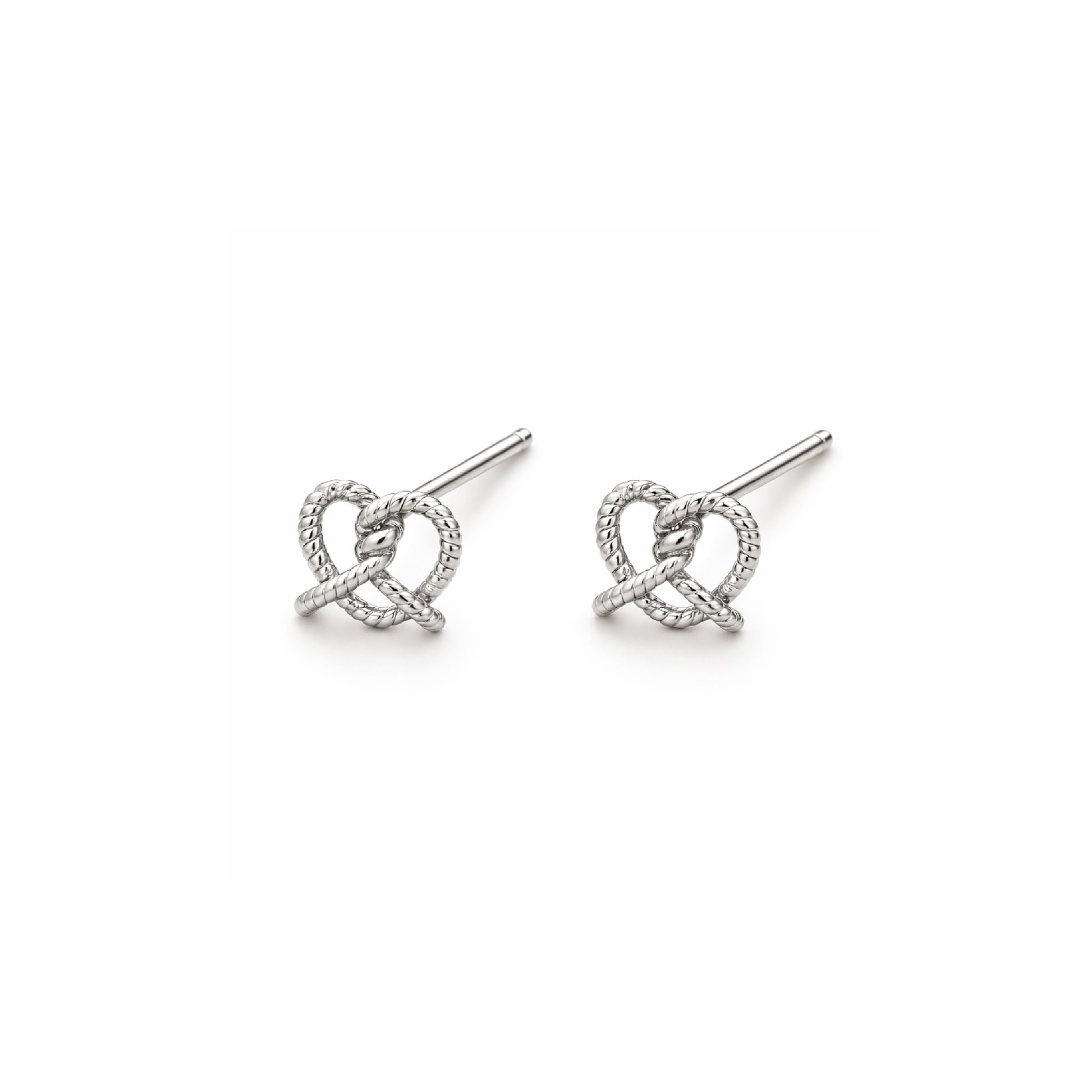 THE PRETZEL | Twisted Gold Stud Earrings – Minimalist Pretzel Knot Earrings | Ash Mollie Studio - ASH MOLLIE STUDIO