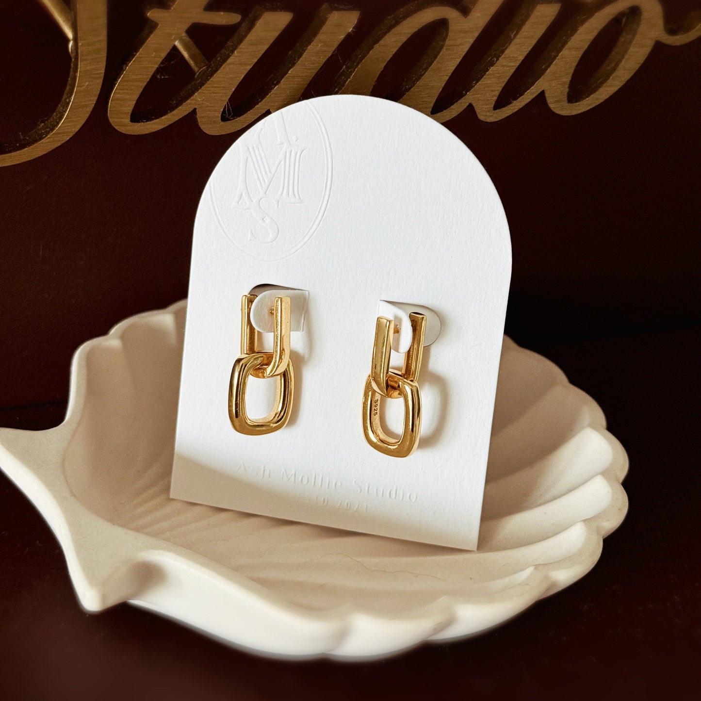 MINERVA Double Hoops Earrings - ASH MOLLIE STUDIO