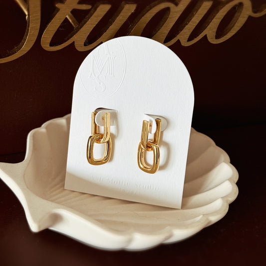 MINERVA Double Hoops Earrings - ASH MOLLIE STUDIO