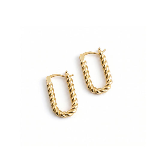 CHANDRA Threaded Hoop Earrings - ASH MOLLIE STUDIO