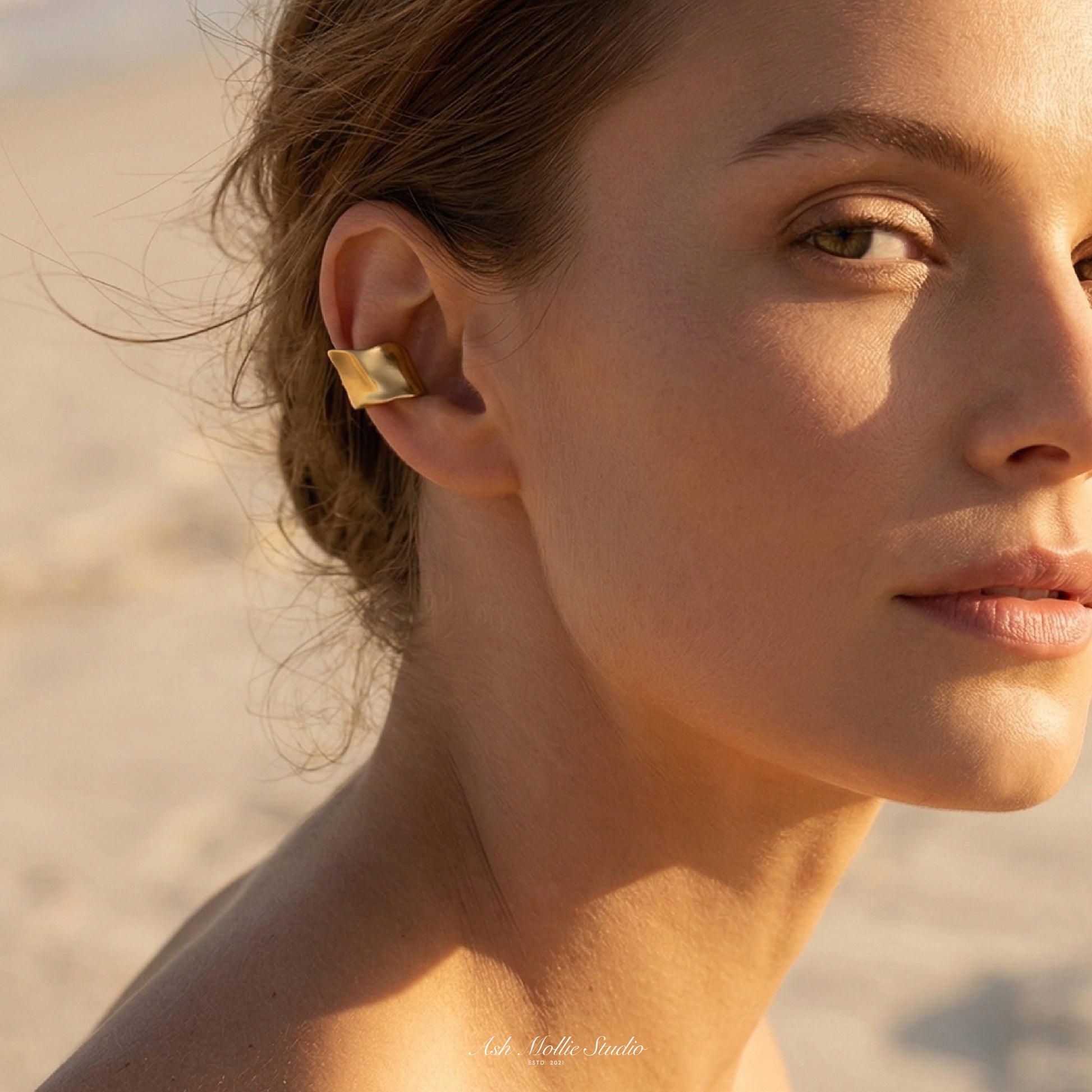 KHALEESI Chunky Ear Cuff - ASH MOLLIE STUDIO