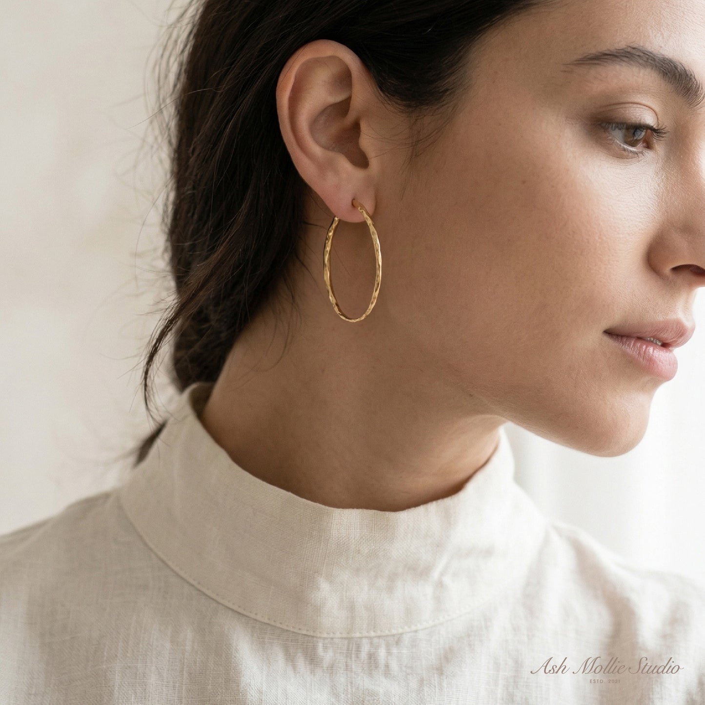 CICILY Hoop Earrings - ASH MOLLIE STUDIO