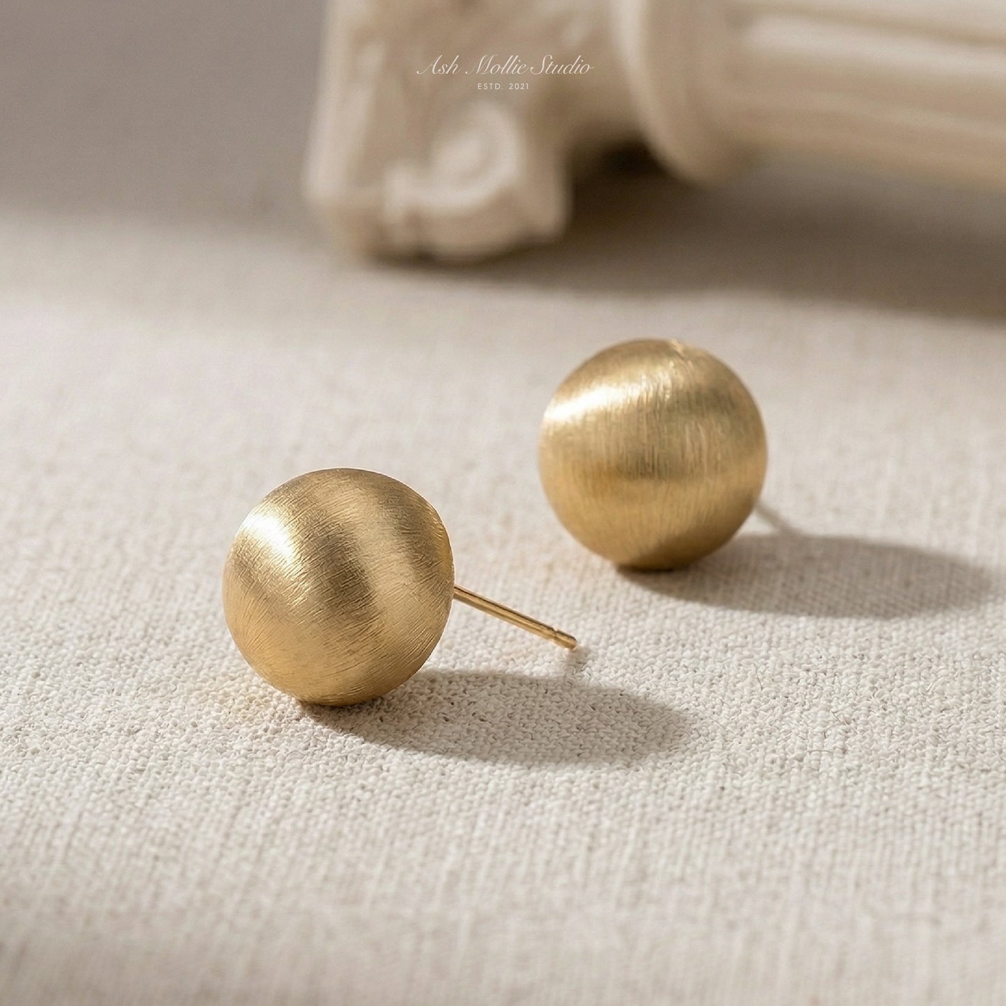 AURORA Rounded Earrings - ASH MOLLIE STUDIO
