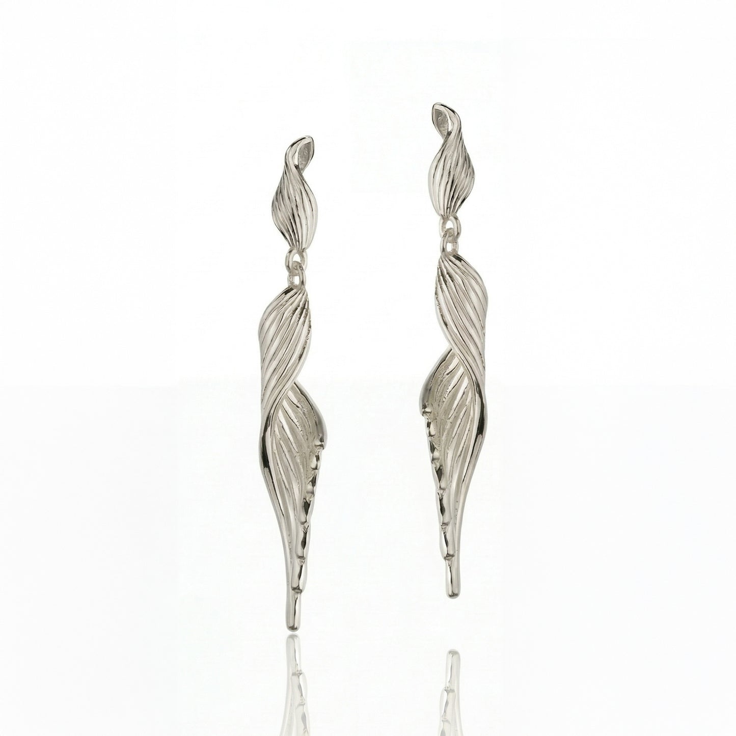 SERAPH Gold Drop Earrings – Elegant Statement Long Earrings for Women | Ash Mollie Studio - ASH MOLLIE STUDIO