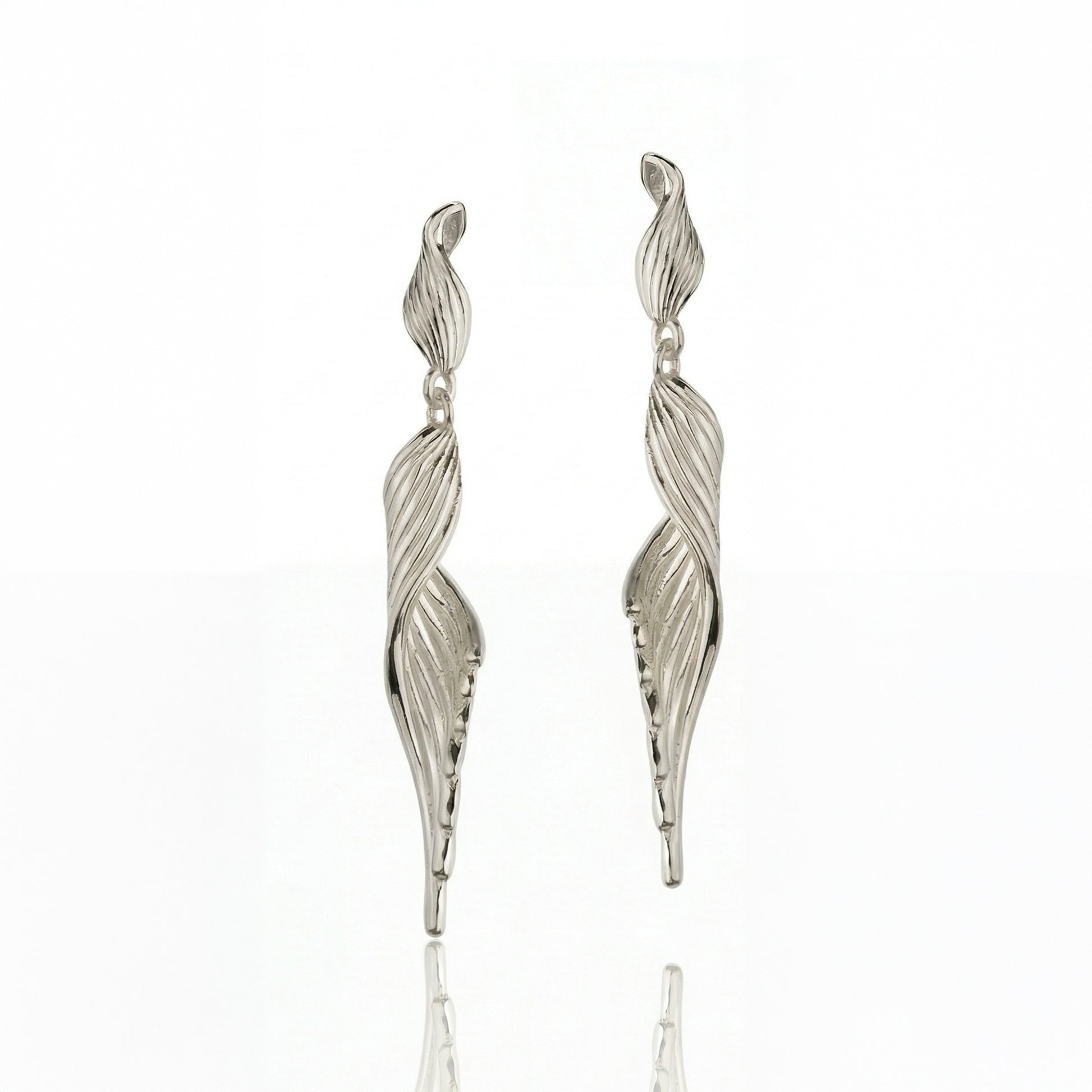 SERAPH Gold Drop Earrings – Elegant Statement Long Earrings for Women | Ash Mollie Studio - ASH MOLLIE STUDIO