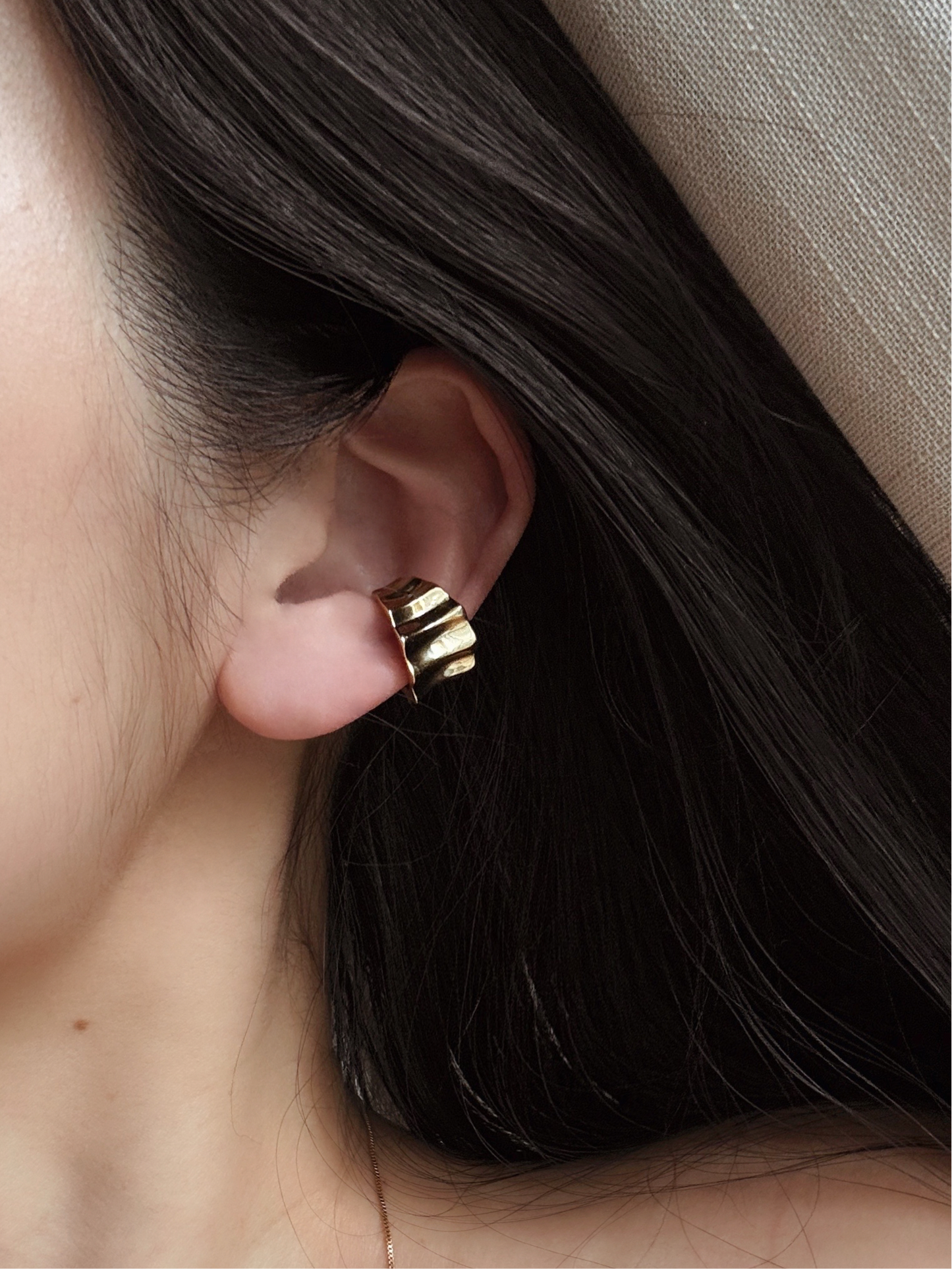 GILLY Wide Band Ear Cuff - ASH MOLLIE STUDIO