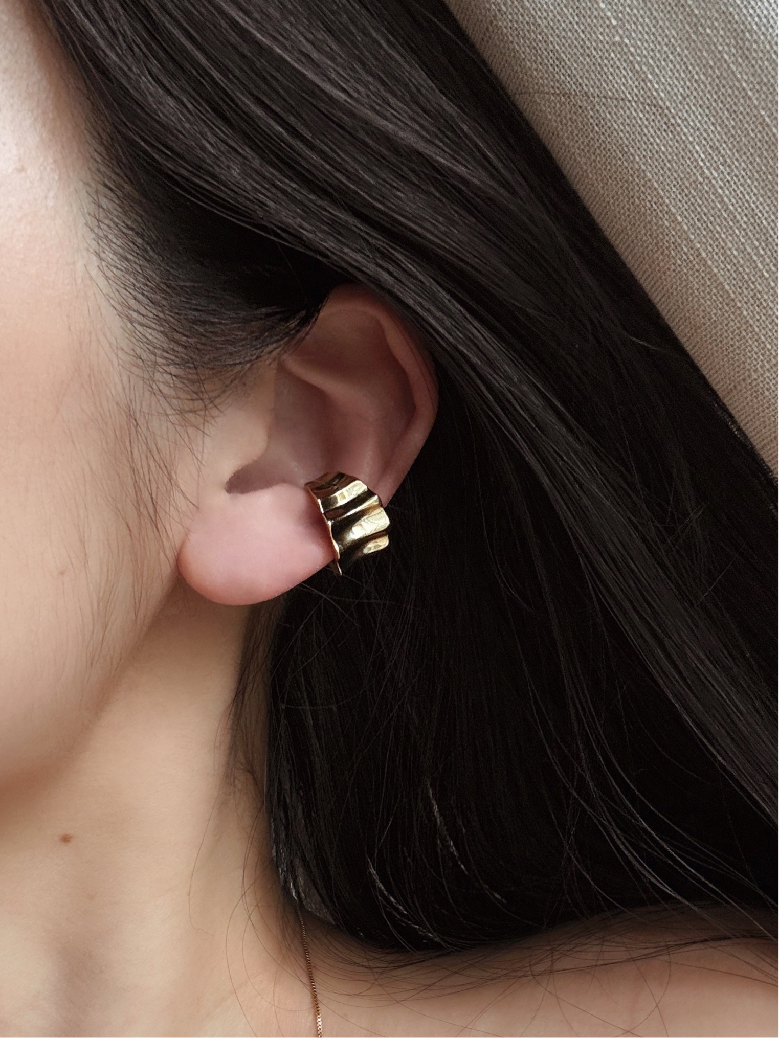 GILLY Wide Band Ear Cuff - ASH MOLLIE STUDIO