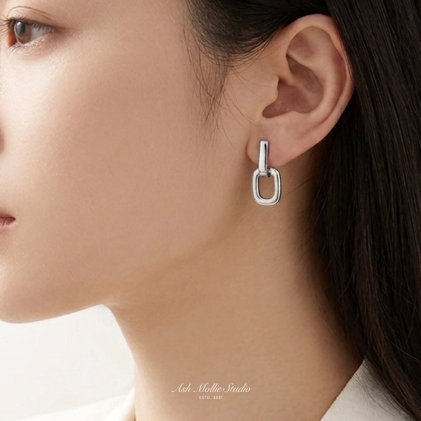 MINERVA Double Hoops Earrings - ASH MOLLIE STUDIO