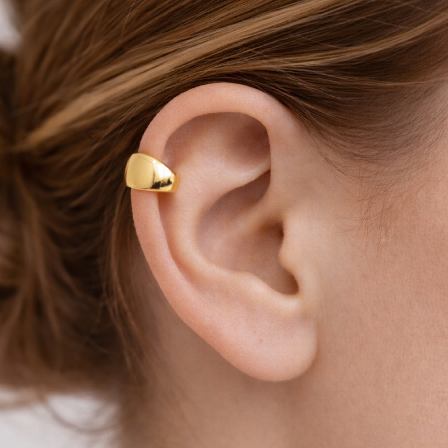 AGNES Gold Ear Cuff for Women – Minimalist No Piercing Everyday Jewelry | Ash Mollie Studio - ASH MOLLIE STUDIO