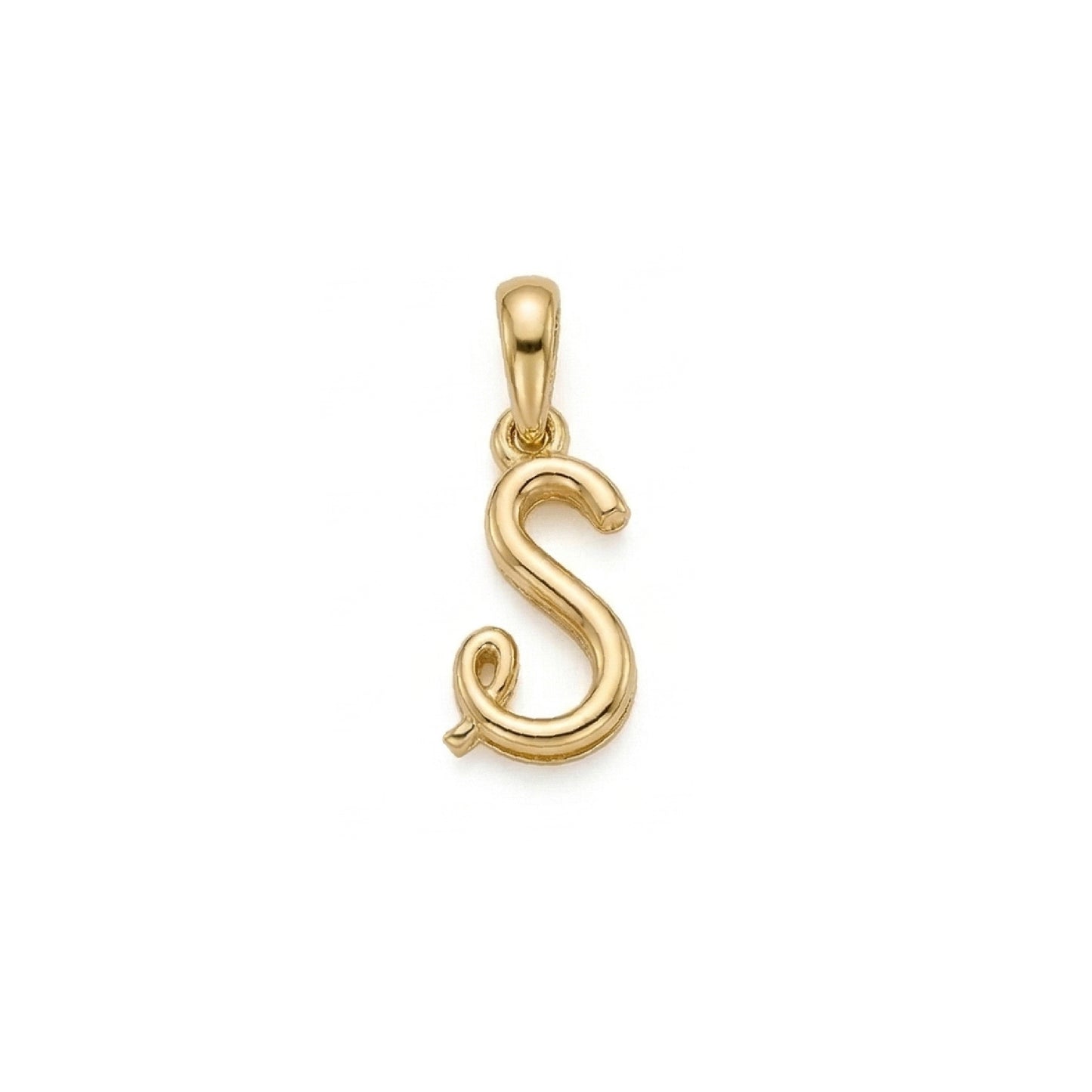 Gold Initial Necklace S for Women – Minimalist Dainty Letter Pendant Gift - ASH MOLLIE STUDIO