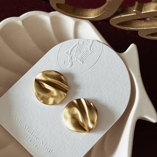 ANJEA Rounded Earrings - ASH MOLLIE STUDIO