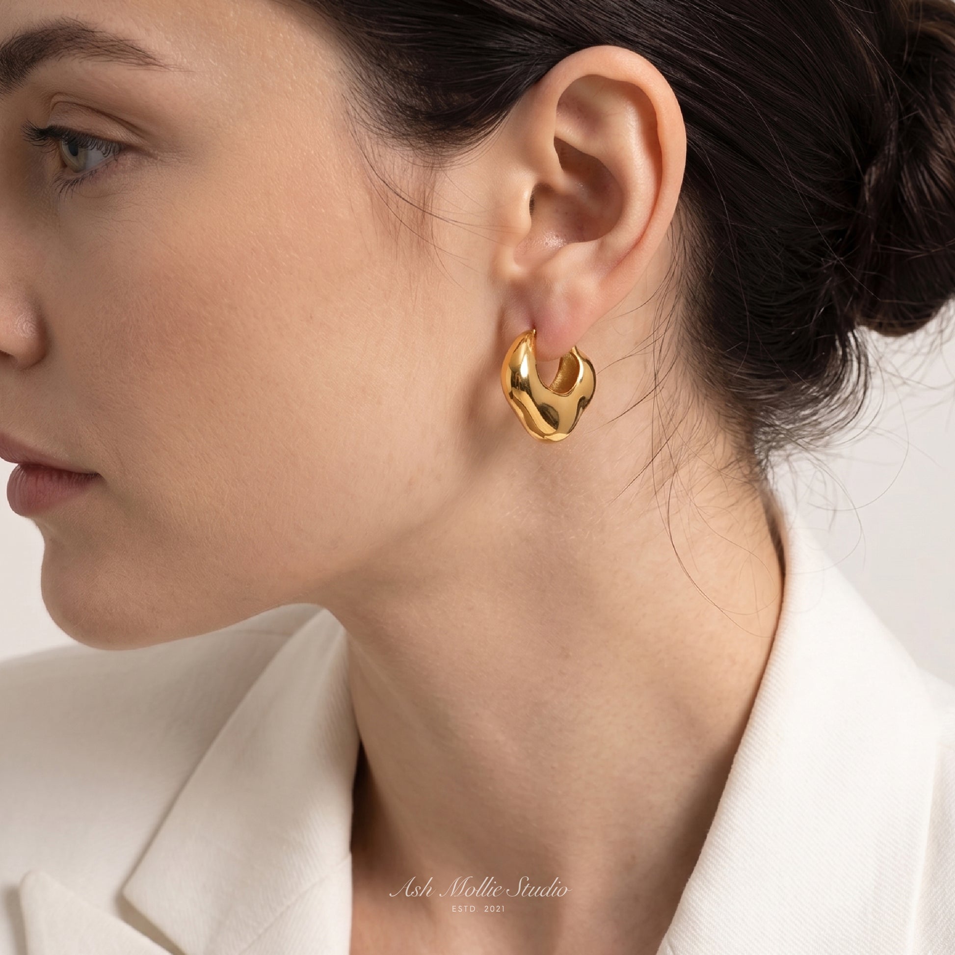 CATELYN Asymmetric Earring - ASH MOLLIE STUDIO
