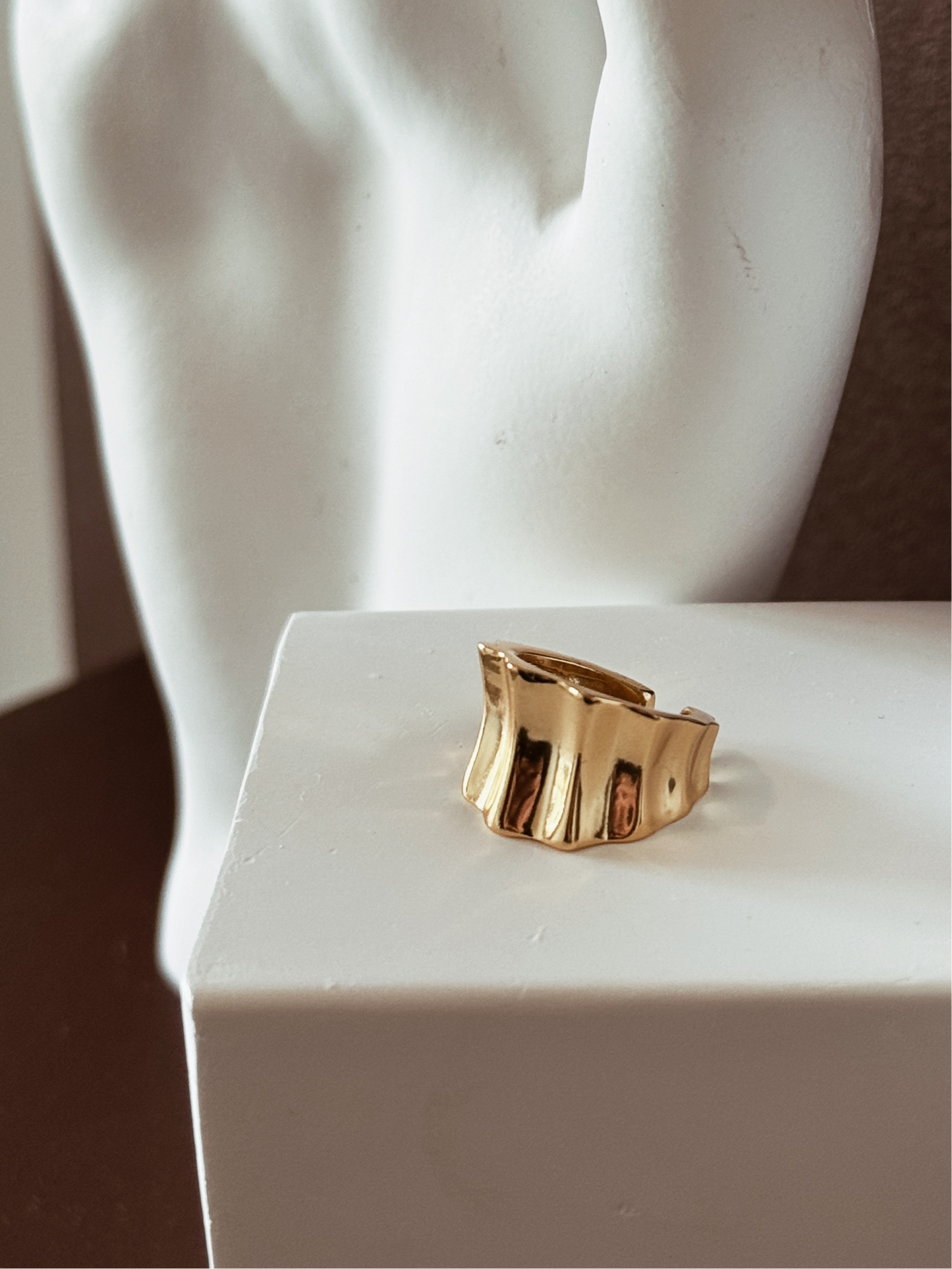 GILLY Wide Band Ear Cuff - ASH MOLLIE STUDIO