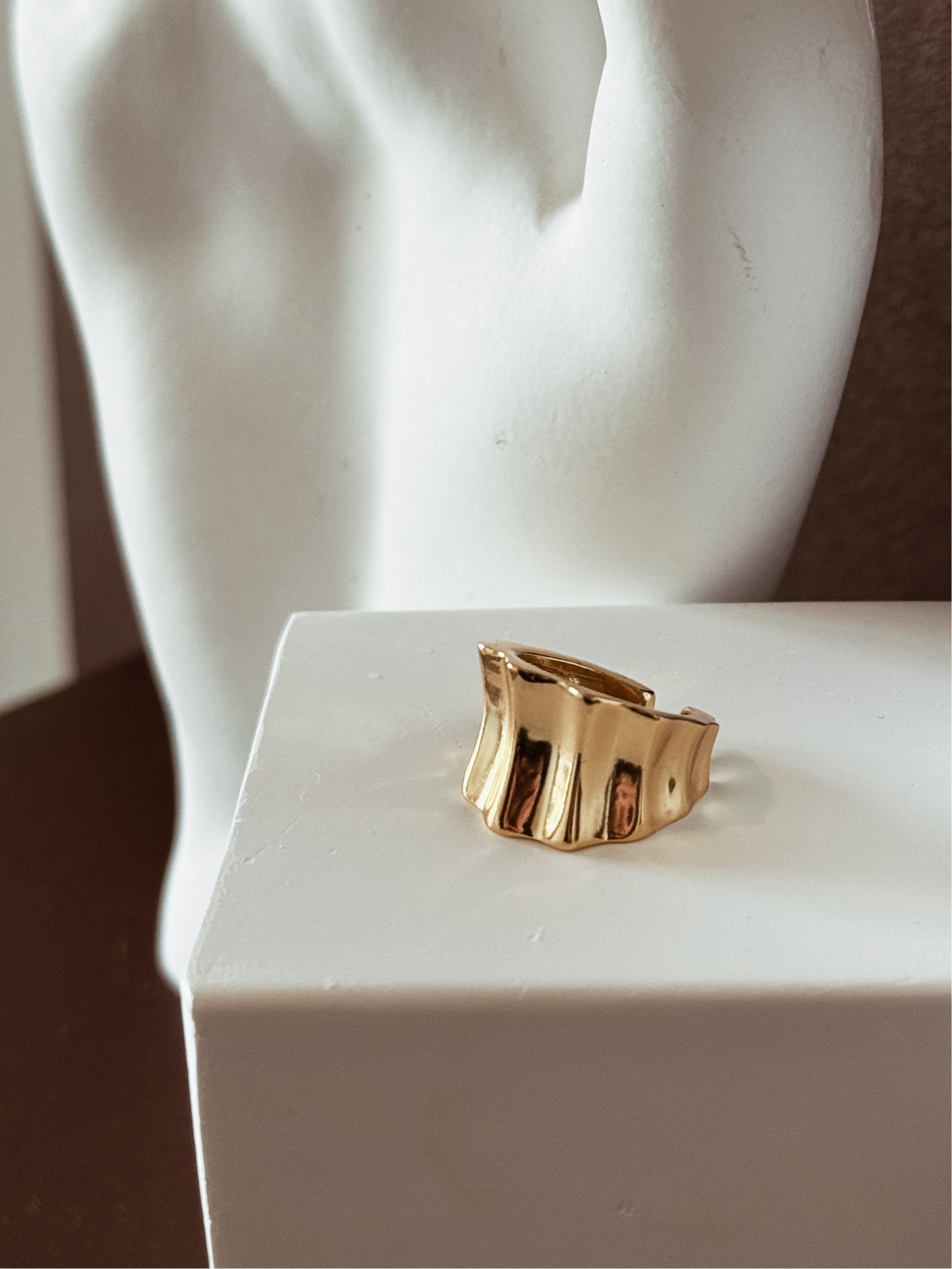 GILLY Wide Band Ear Cuff - ASH MOLLIE STUDIO