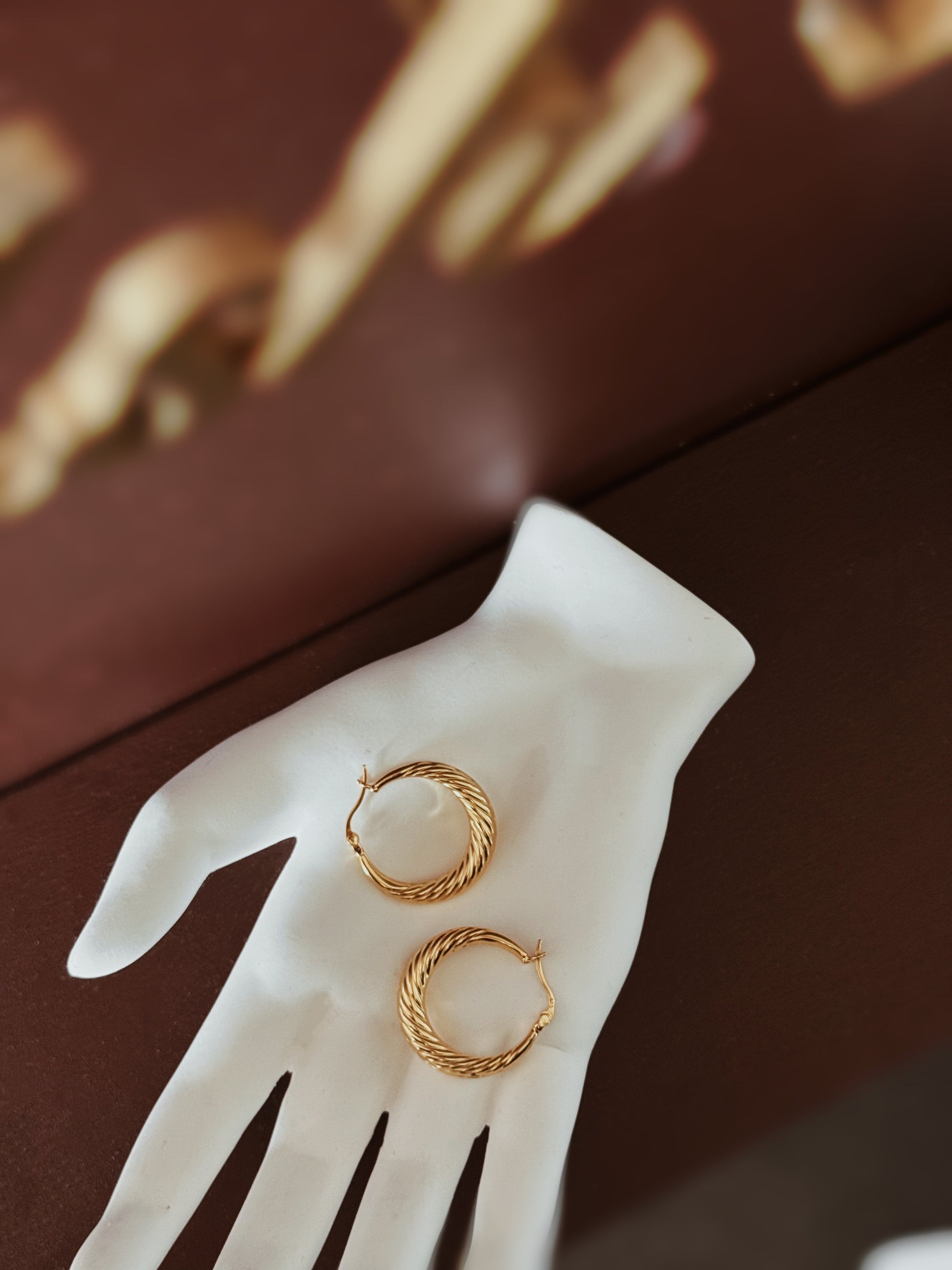 DAENERYS Braided French vintage Hoop Earrings - ASH MOLLIE STUDIO