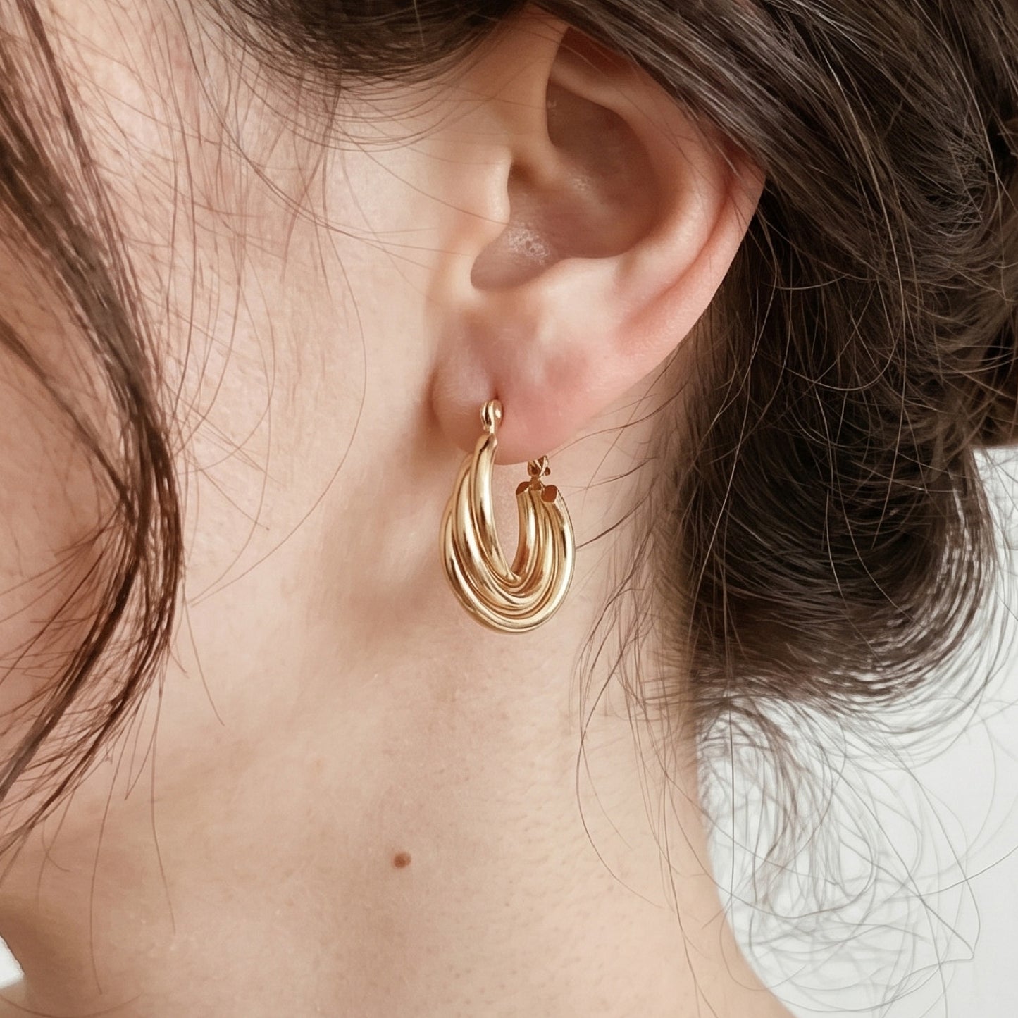 MAYAN Layer Hoop Earrings - ASH MOLLIE STUDIO