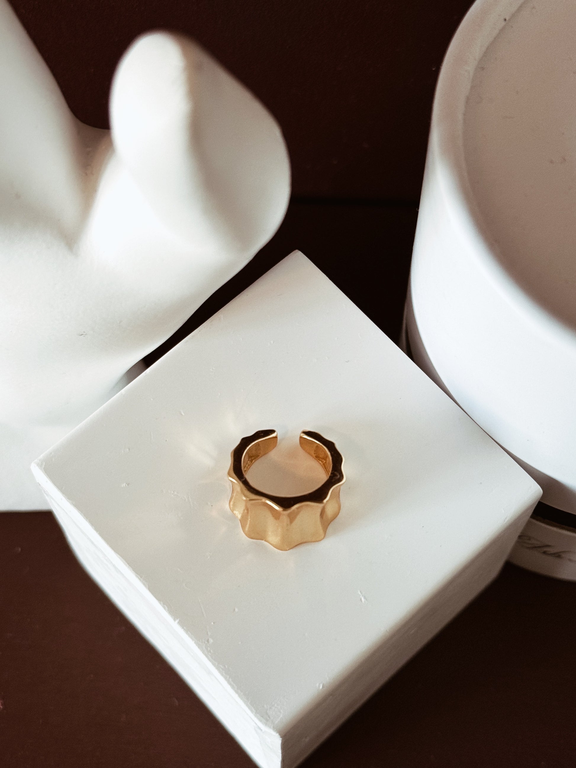 GILLY Wide Band Ear Cuff - ASH MOLLIE STUDIO