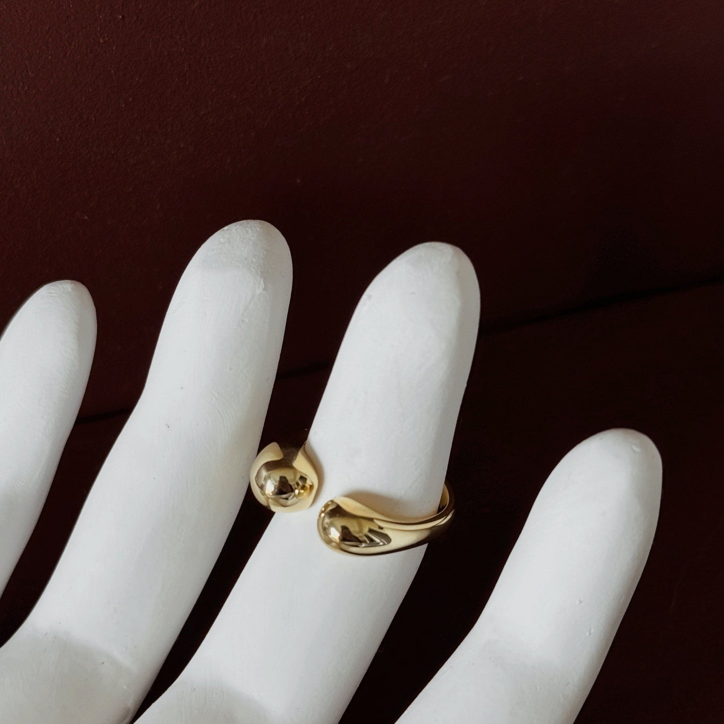 KALI Tear Drop Ring - ASH MOLLIE STUDIO