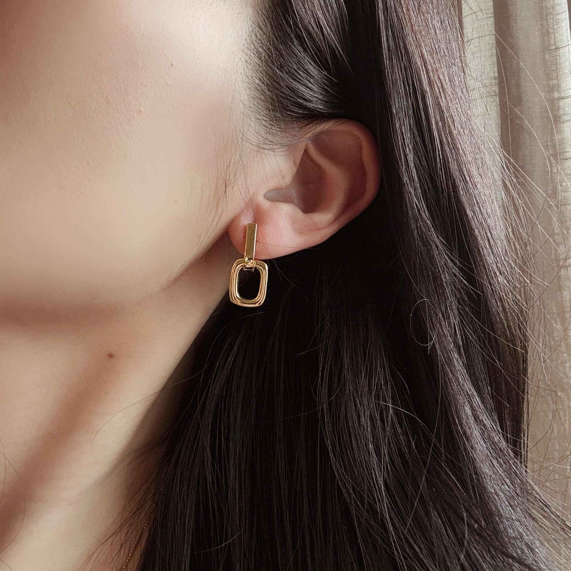 MINERVA Double Hoops Earrings - ASH MOLLIE STUDIO