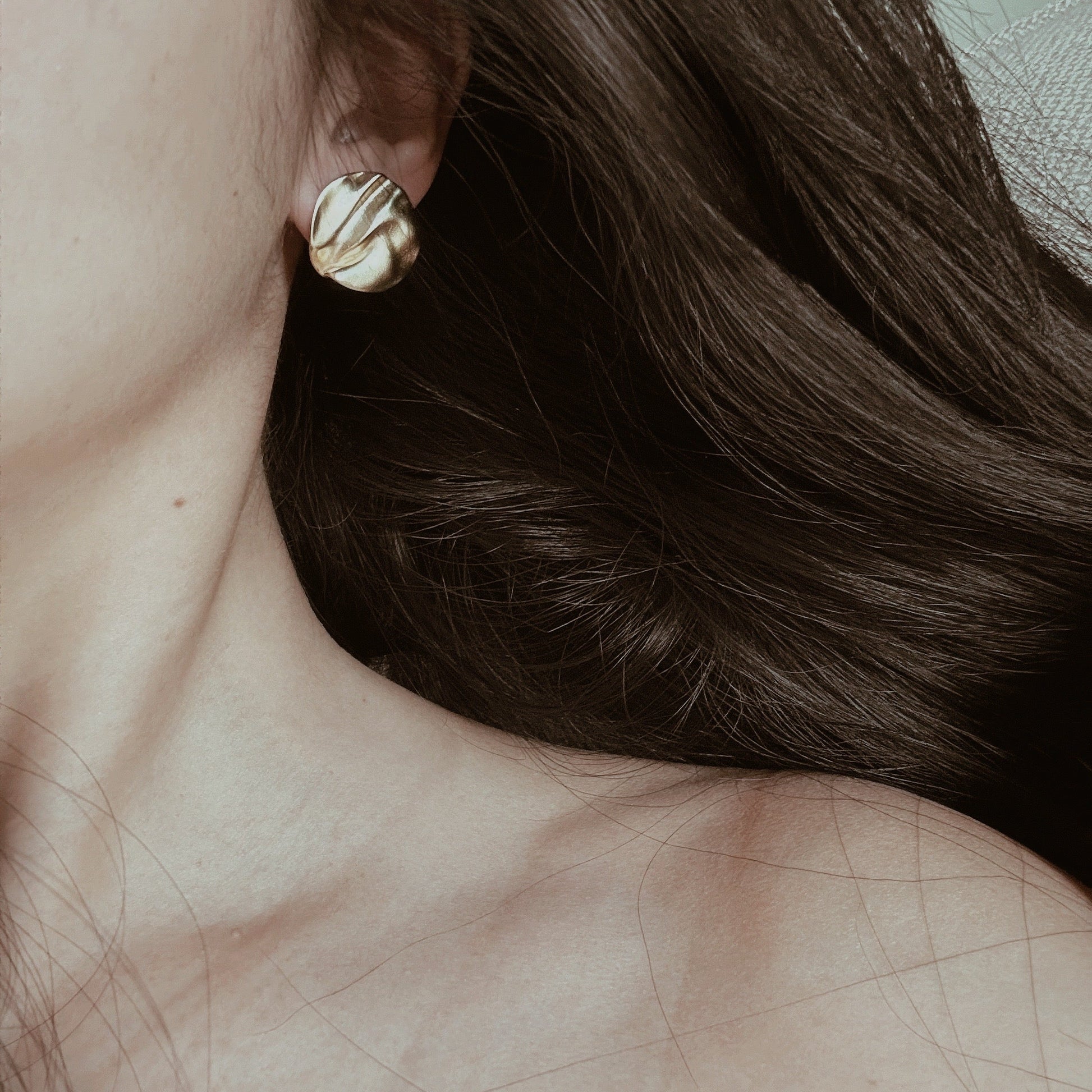Gold plated sterling silver statement earrings
