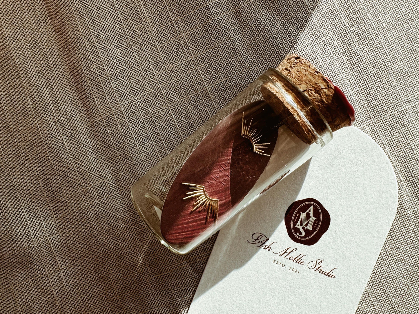 AMS French Vintage Sparkle Gold Mini Small Earrings Studs