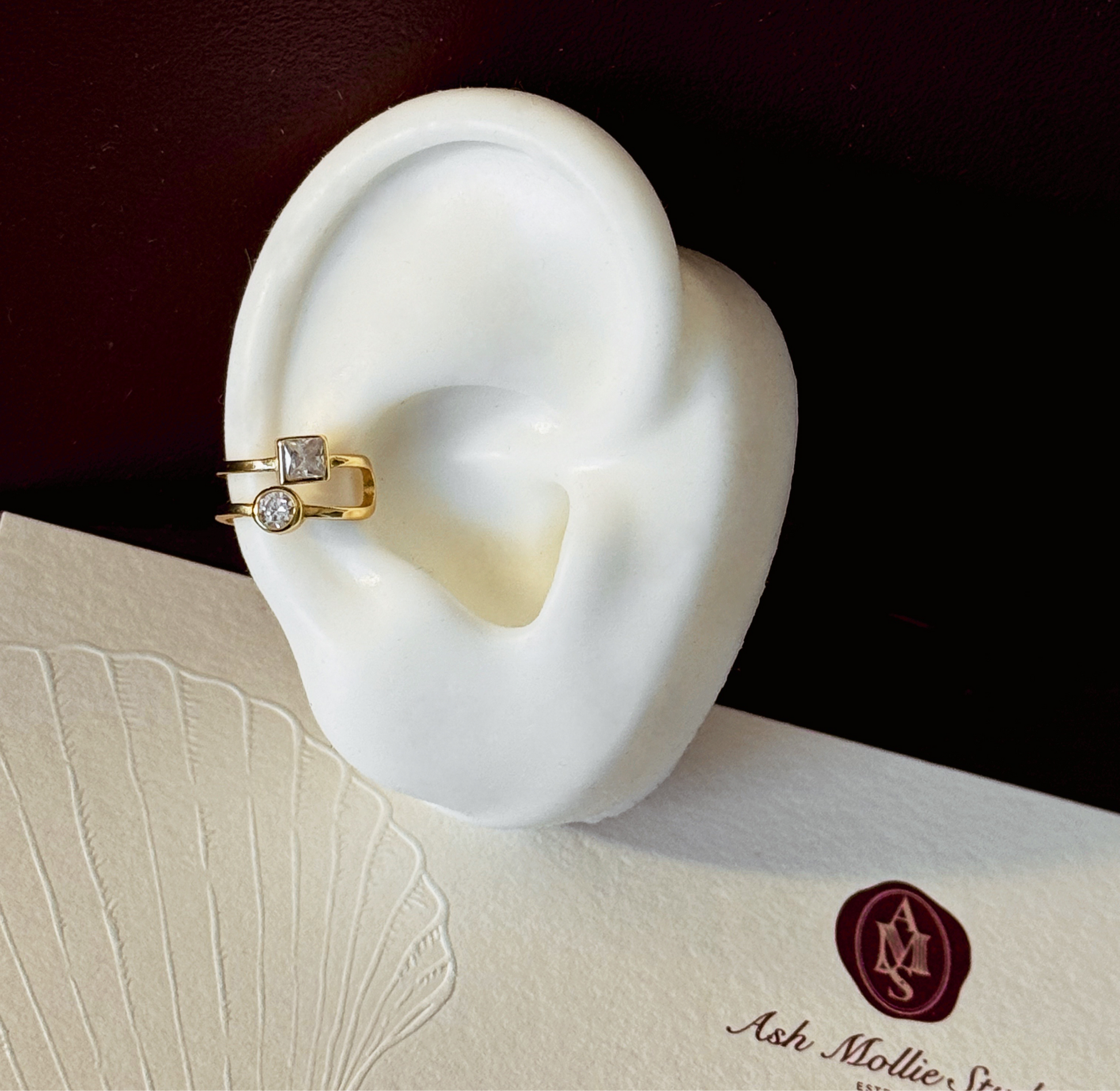 EVE Ear Cuff with Stones - ASH MOLLIE STUDIO