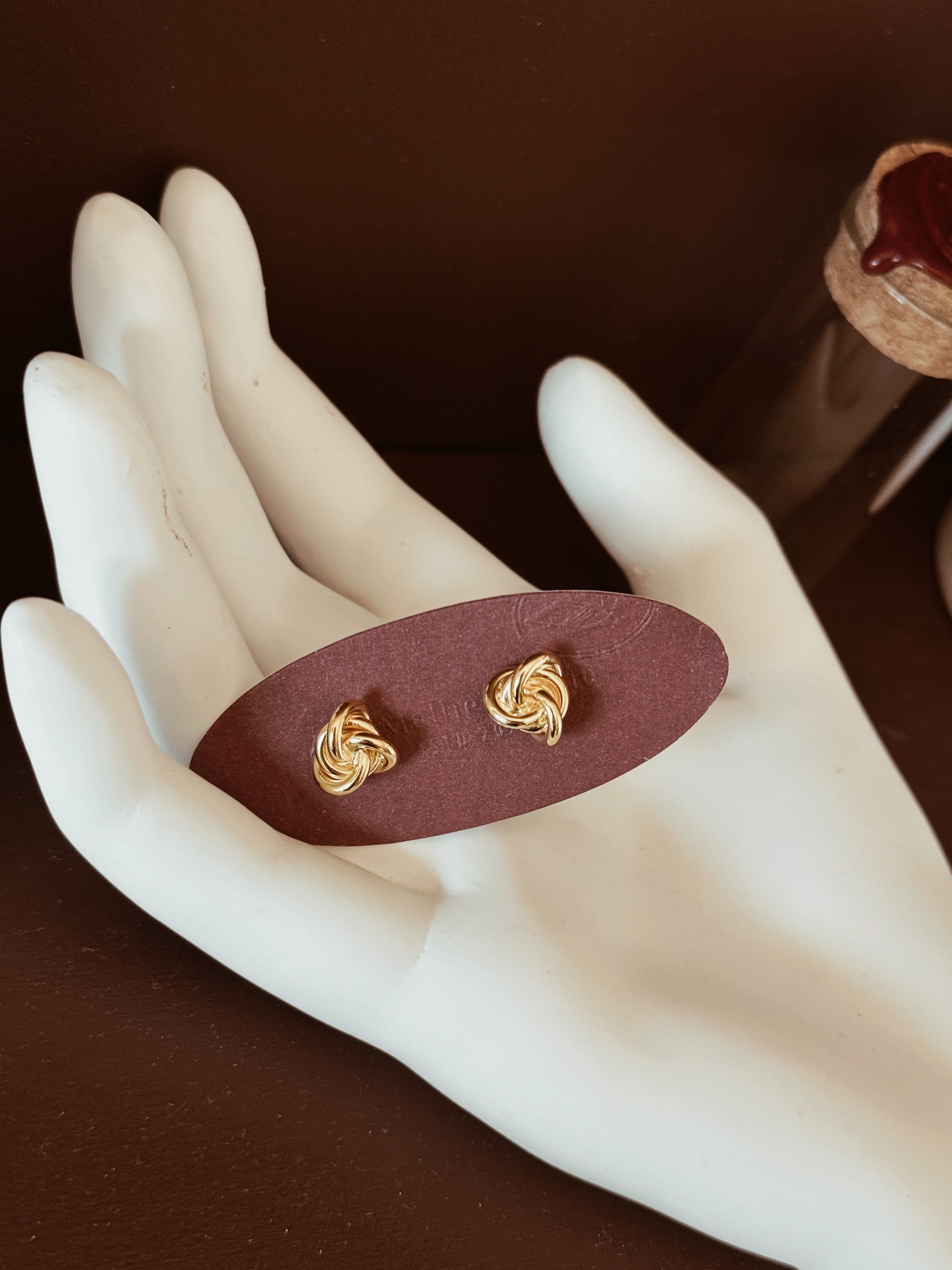 BIANCA Knot Earring Studs - ASH MOLLIE STUDIO