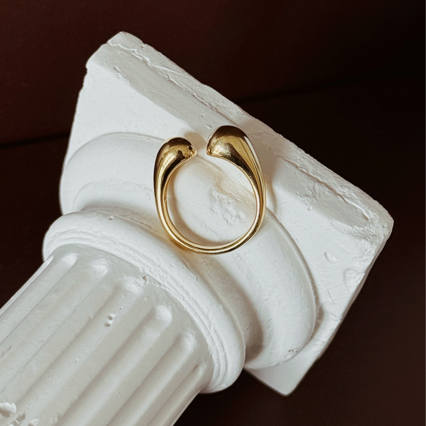 KALI Tear Drop Ring - ASH MOLLIE STUDIO