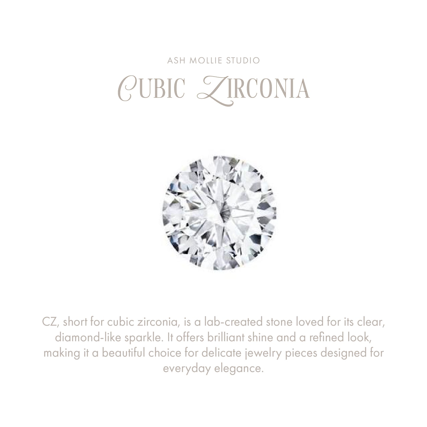 The Tiny Heart CZ Charm - ASH MOLLIE STUDIO