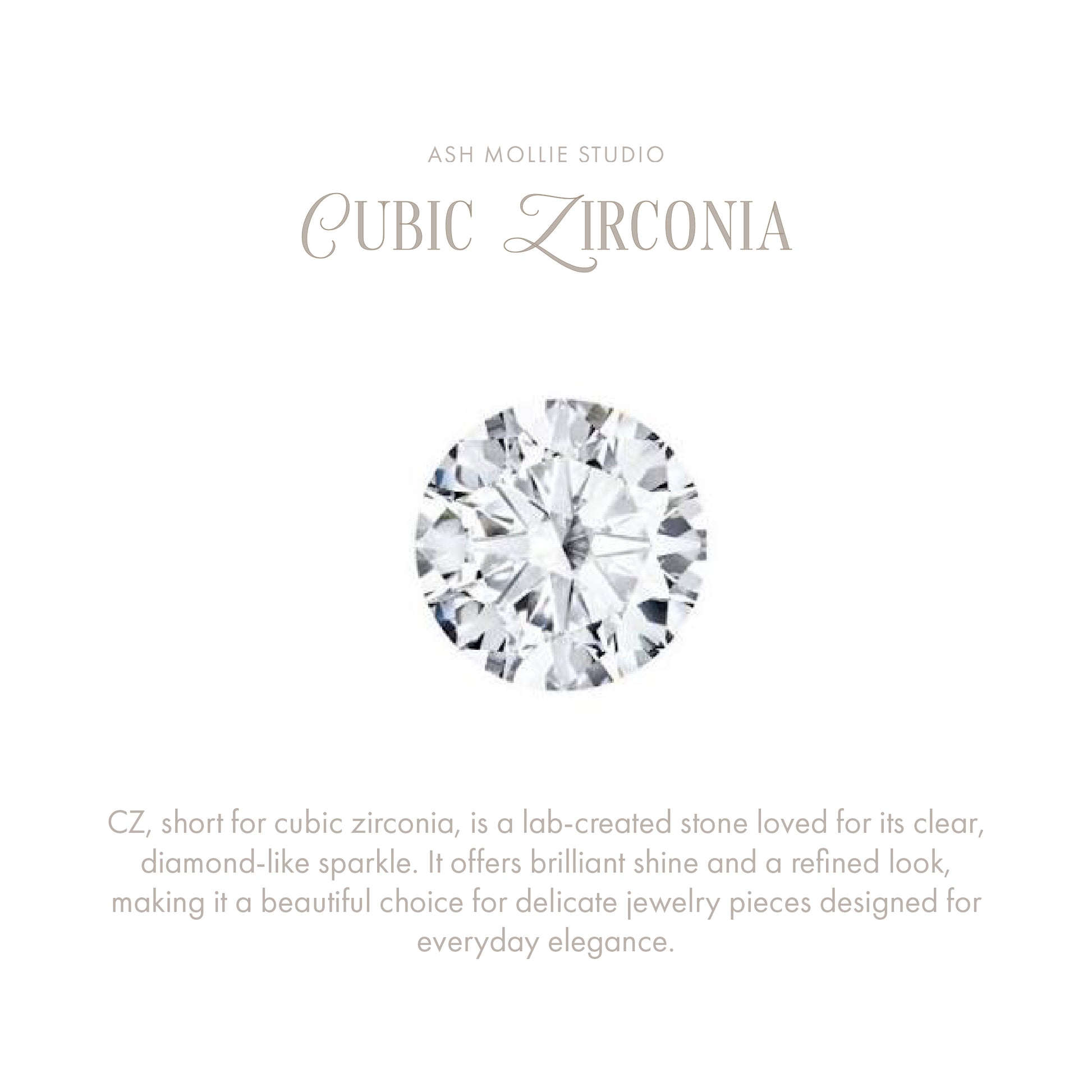 The Tiny Heart CZ Charm - ASH MOLLIE STUDIO