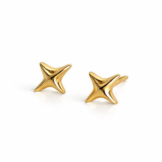 MAEVE Gold Star Stud Earrings – Minimalist Sparkle Mini Earrings for Women | Ash Mollie Studio