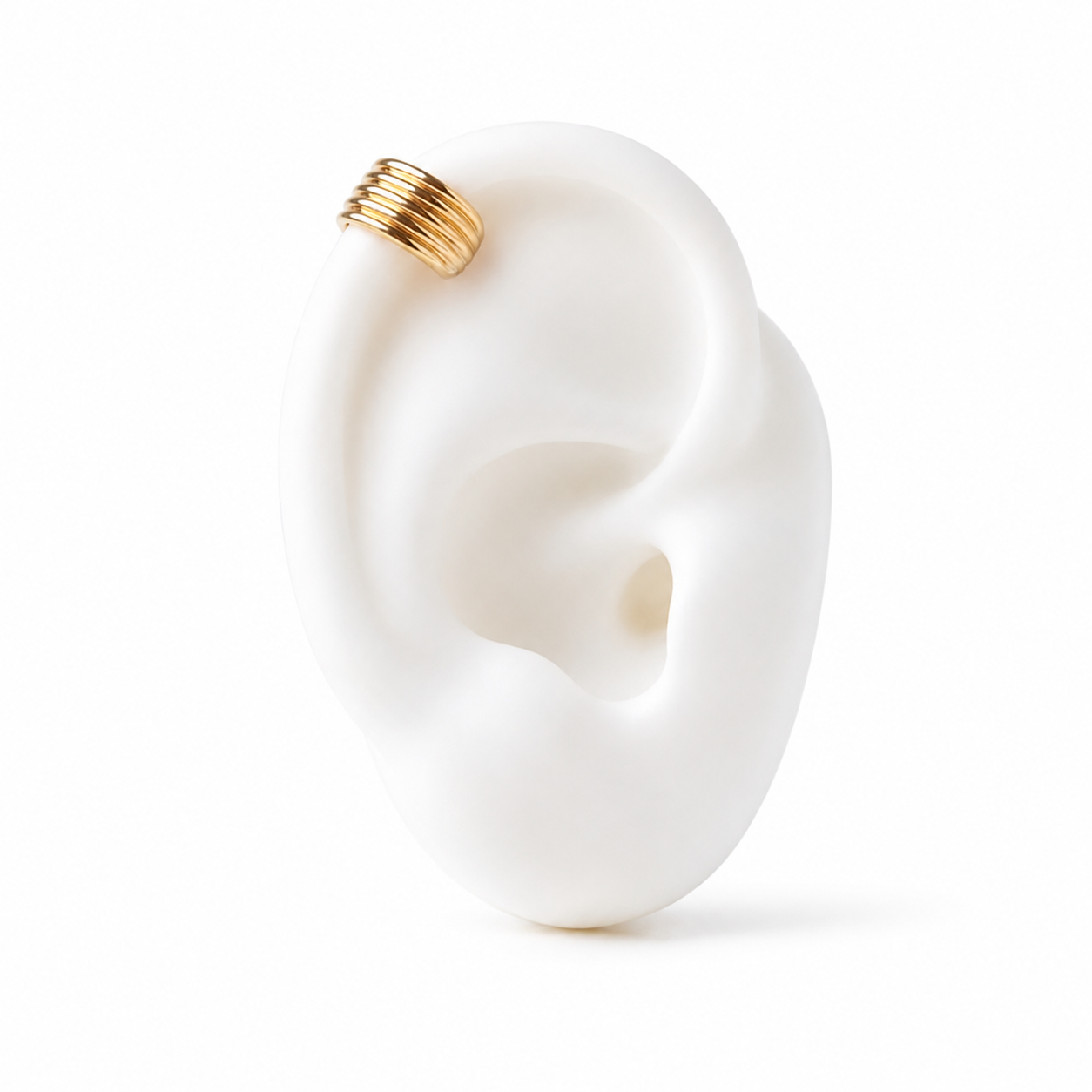 EVI Triple Band Gold Ear Cuff