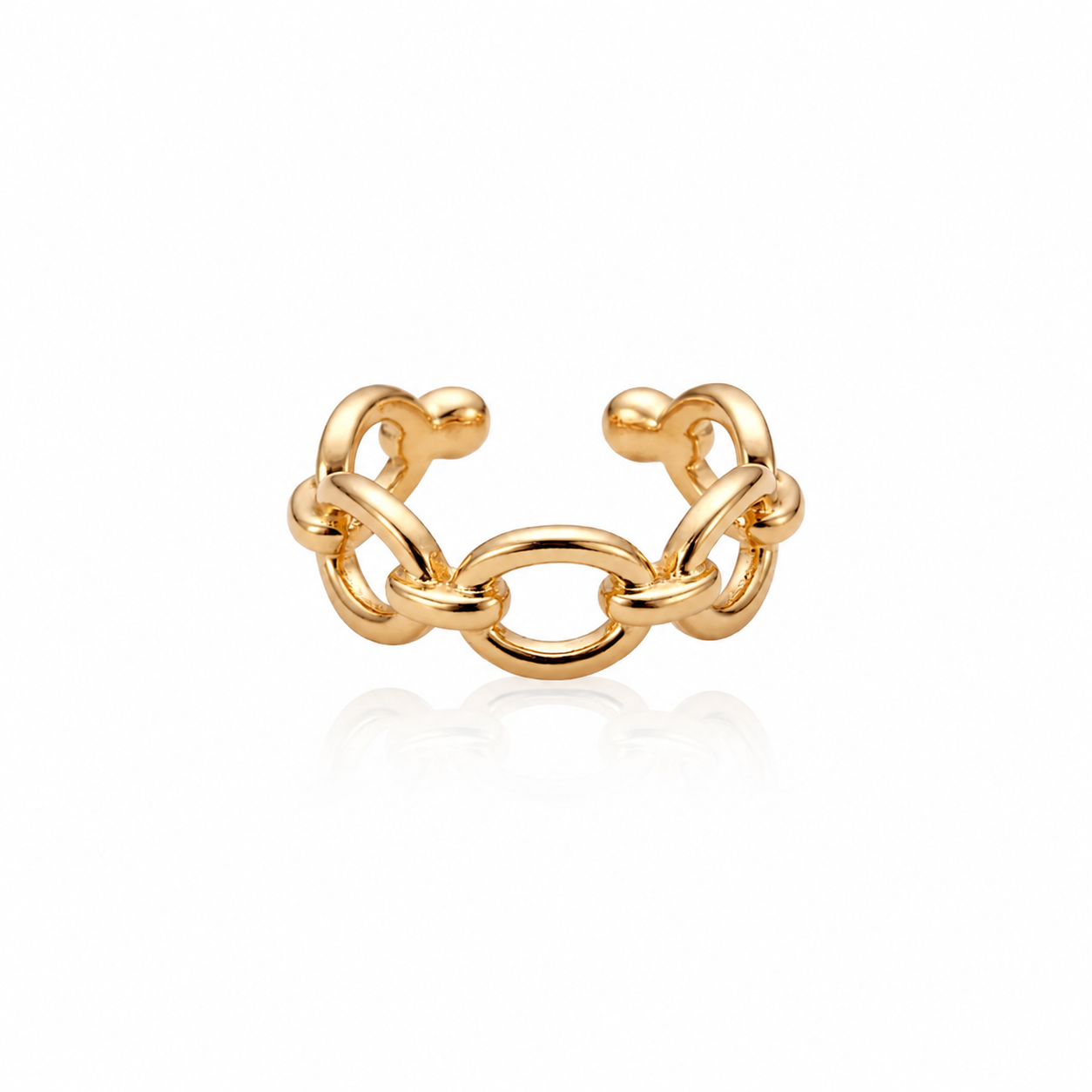 ELARA Gold Chain Ear Cuff - ASH MOLLIE STUDIO