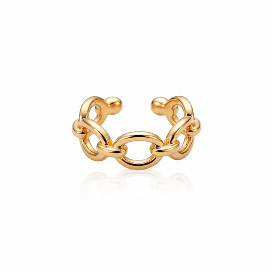 ELARA Gold Chain Ear Cuff - ASH MOLLIE STUDIO