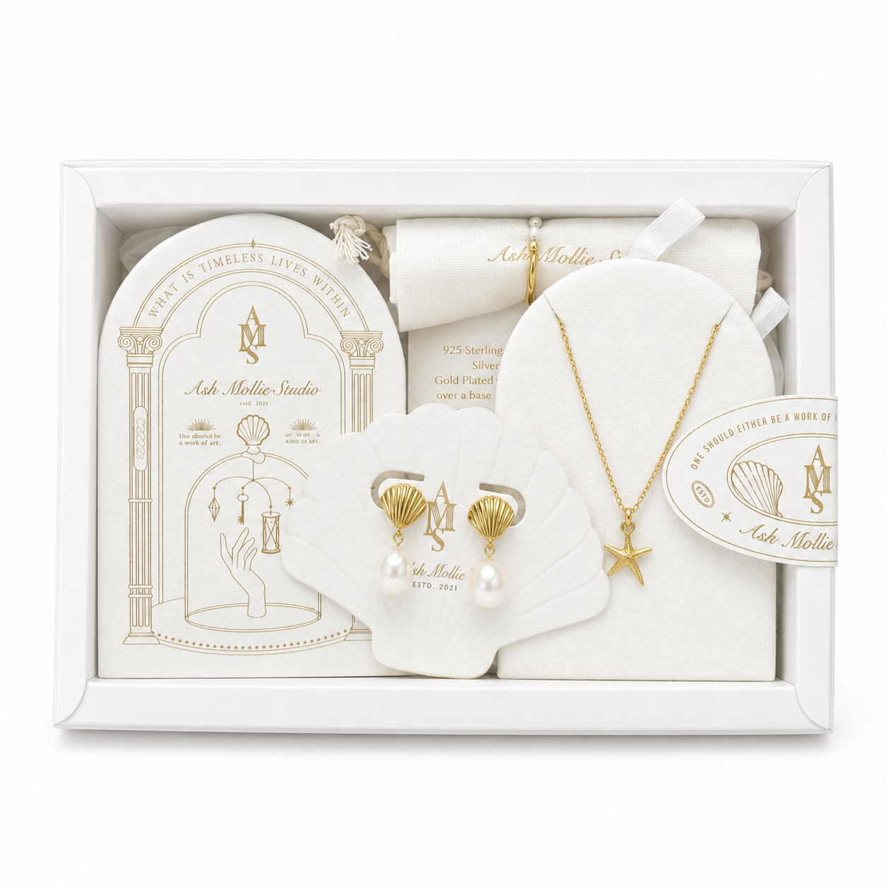 Coastal Pearl Jewelry Gift Set