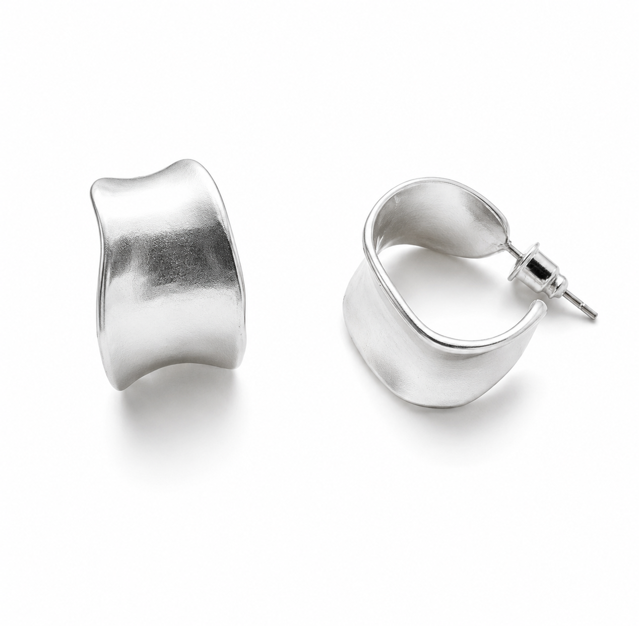 ELLARIA Thick Gold Hoop Earrings