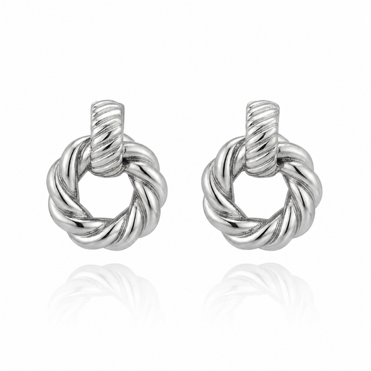 CECILIA Rope Knot Hoop Earrings