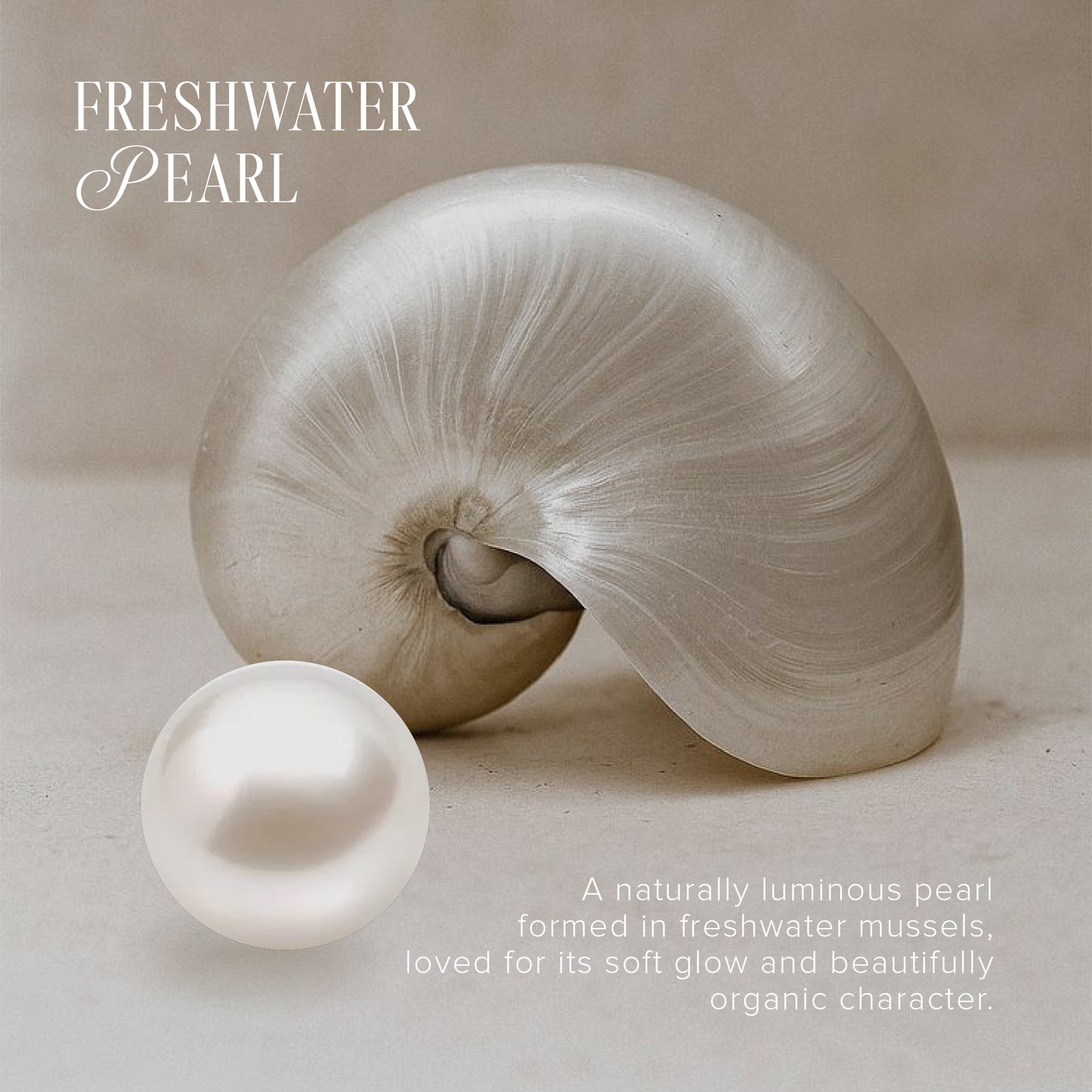 HALEHYA Gold Sculptural Pearl Stud Earrings