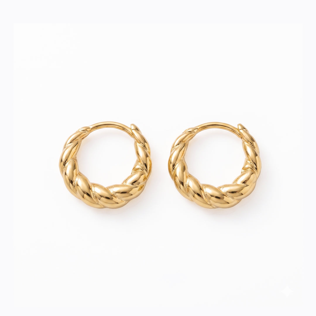 BETHA Braided Hoop Earrings - ASH MOLLIE STUDIO