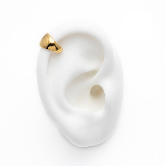 AGNES Gold Ear Cuff for Women – Minimalist No Piercing Everyday Jewelry | Ash Mollie Studio - ASH MOLLIE STUDIO