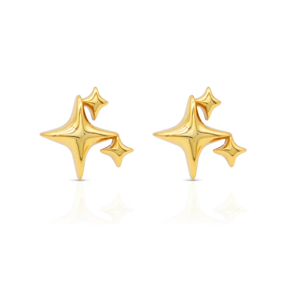 GAIA Sparkles & Stars Mini Earring Studs - ASH MOLLIE STUDIO
