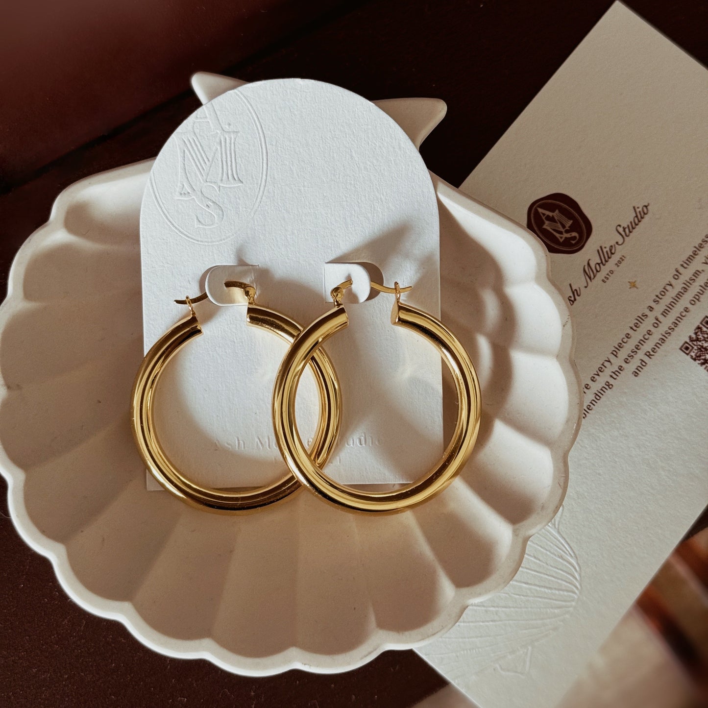 CILA Hoop Earrings - ASH MOLLIE STUDIO