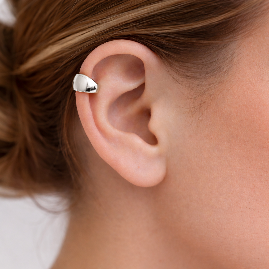 AGNES Gold Ear Cuff for Women – Minimalist No Piercing Everyday Jewelry | Ash Mollie Studio - ASH MOLLIE STUDIO