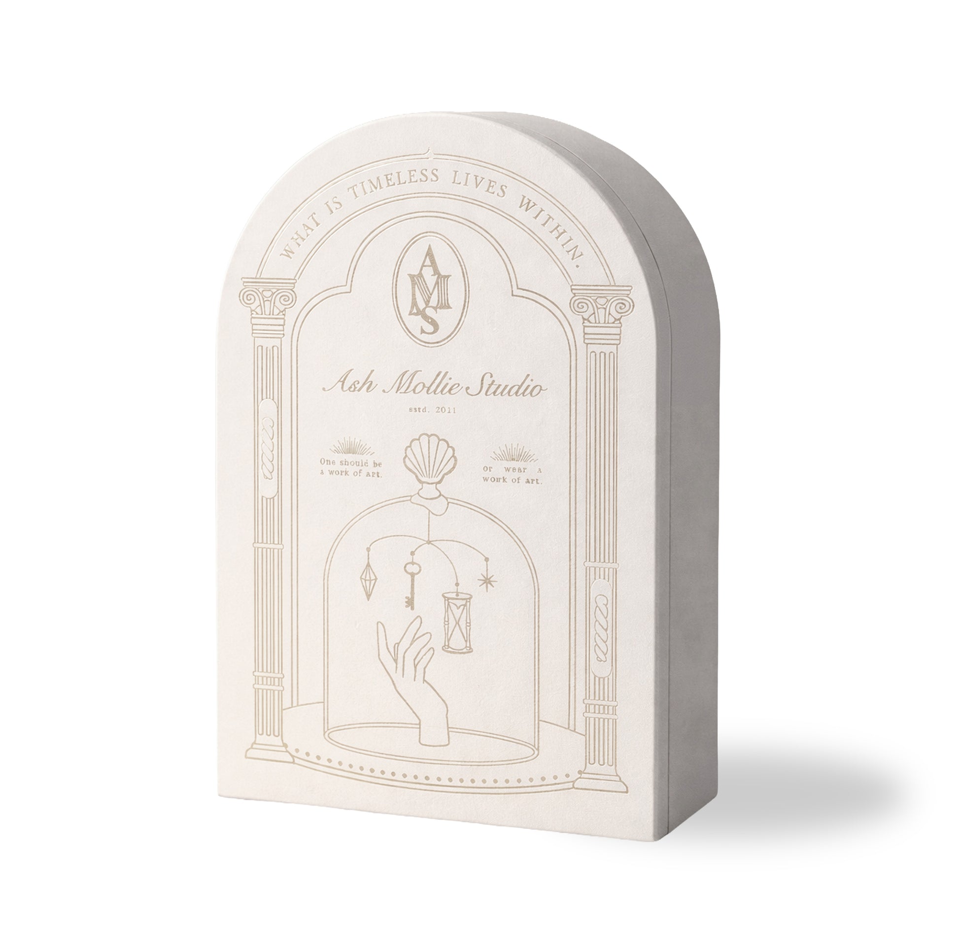 The Timeless Arch – AMS Signature Jewelry Box - ASH MOLLIE STUDIO